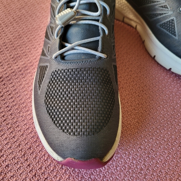 Skechers Go Walk Arch Fit Shoes Womens 9 Gray/ Pink Comfort Athletic - Picture 8 of 13